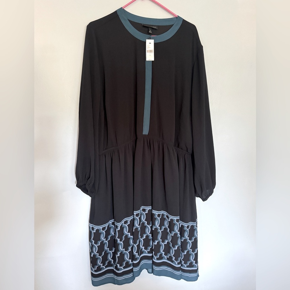 Lane Bryant Black and Blue Women's Dress